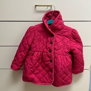 Pink Ralph Lauren kids quilted coat